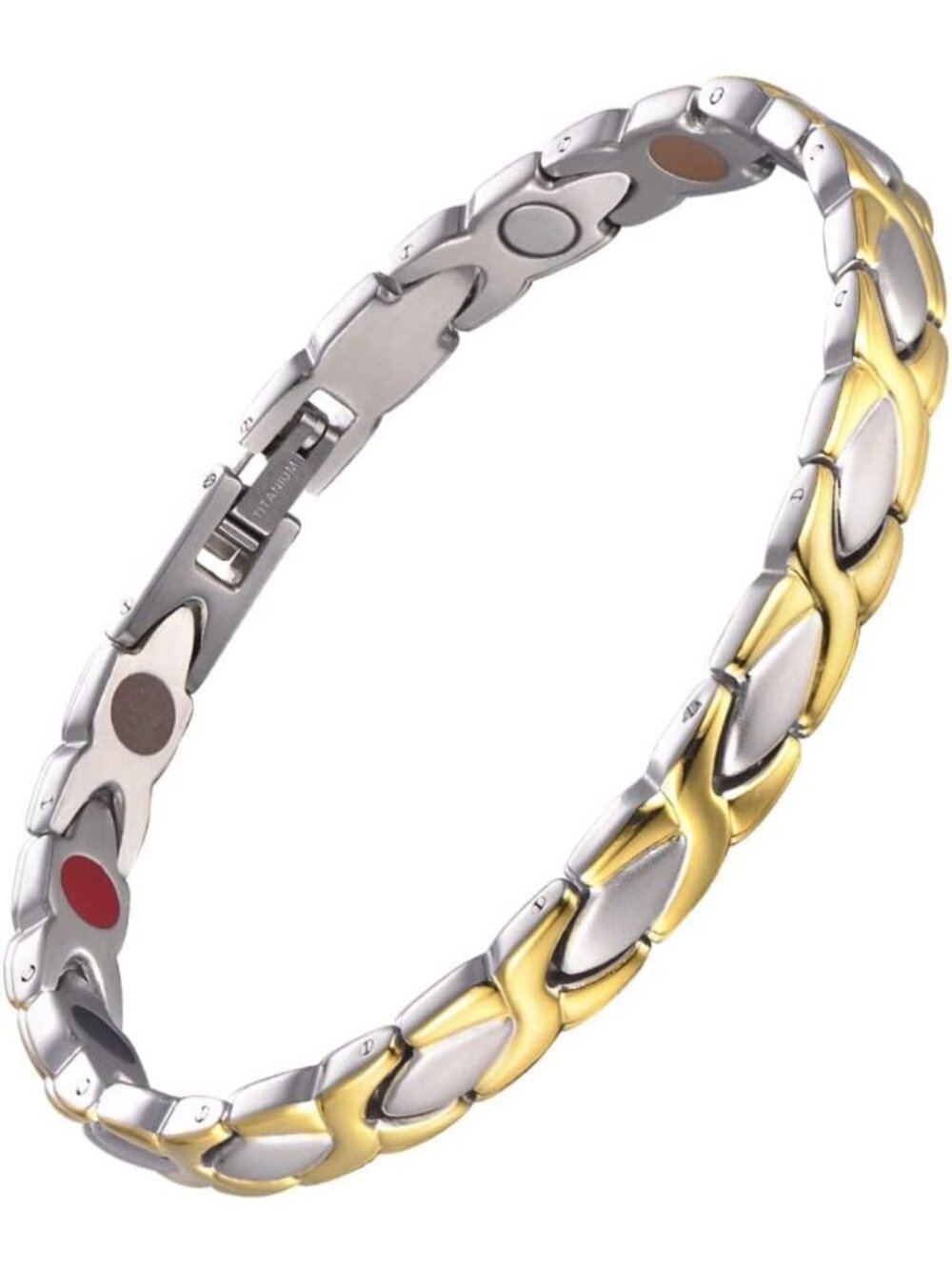 Elegant Titanium Magnetic Bracelet for Women - Germanium, Magnetic Therapy, Gift